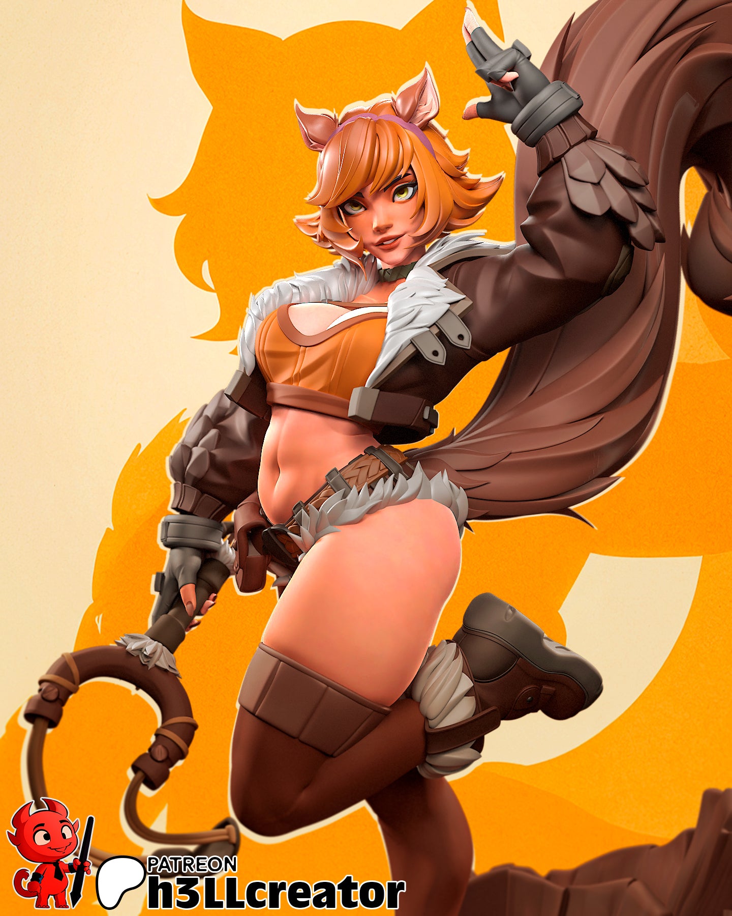 Squirrel Girl figure | figure inspired by Marvel Rivals