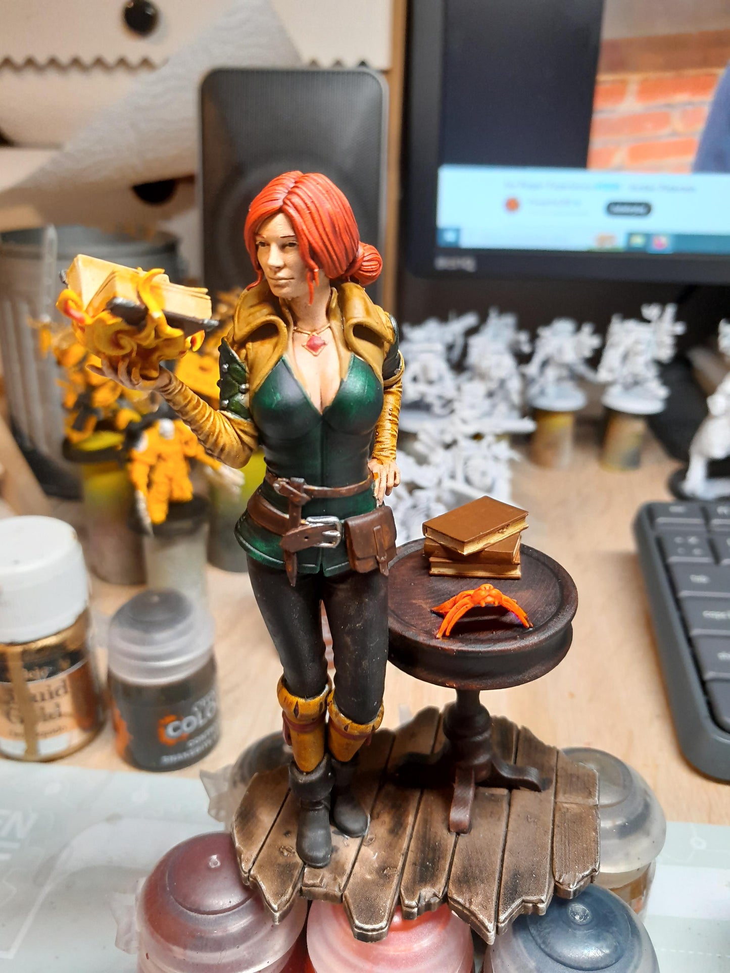 Triss Merigold with book | Action figure inspired by The witcher