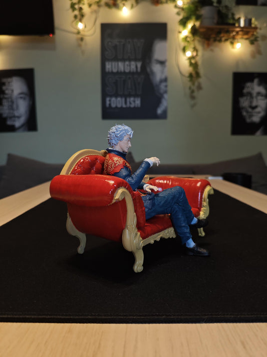 Astarion on the sofa | Action figure inspired by Baldurs Gate