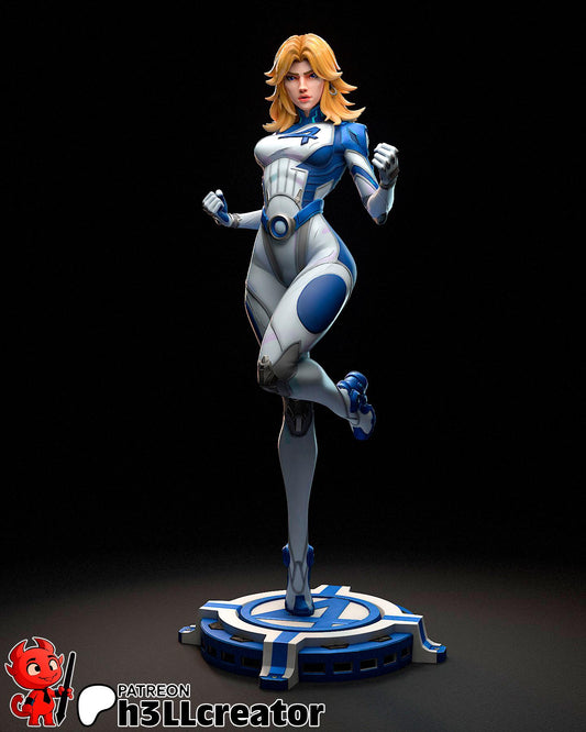 Invisible Woman figure | figure inspired by Marvel Rivals
