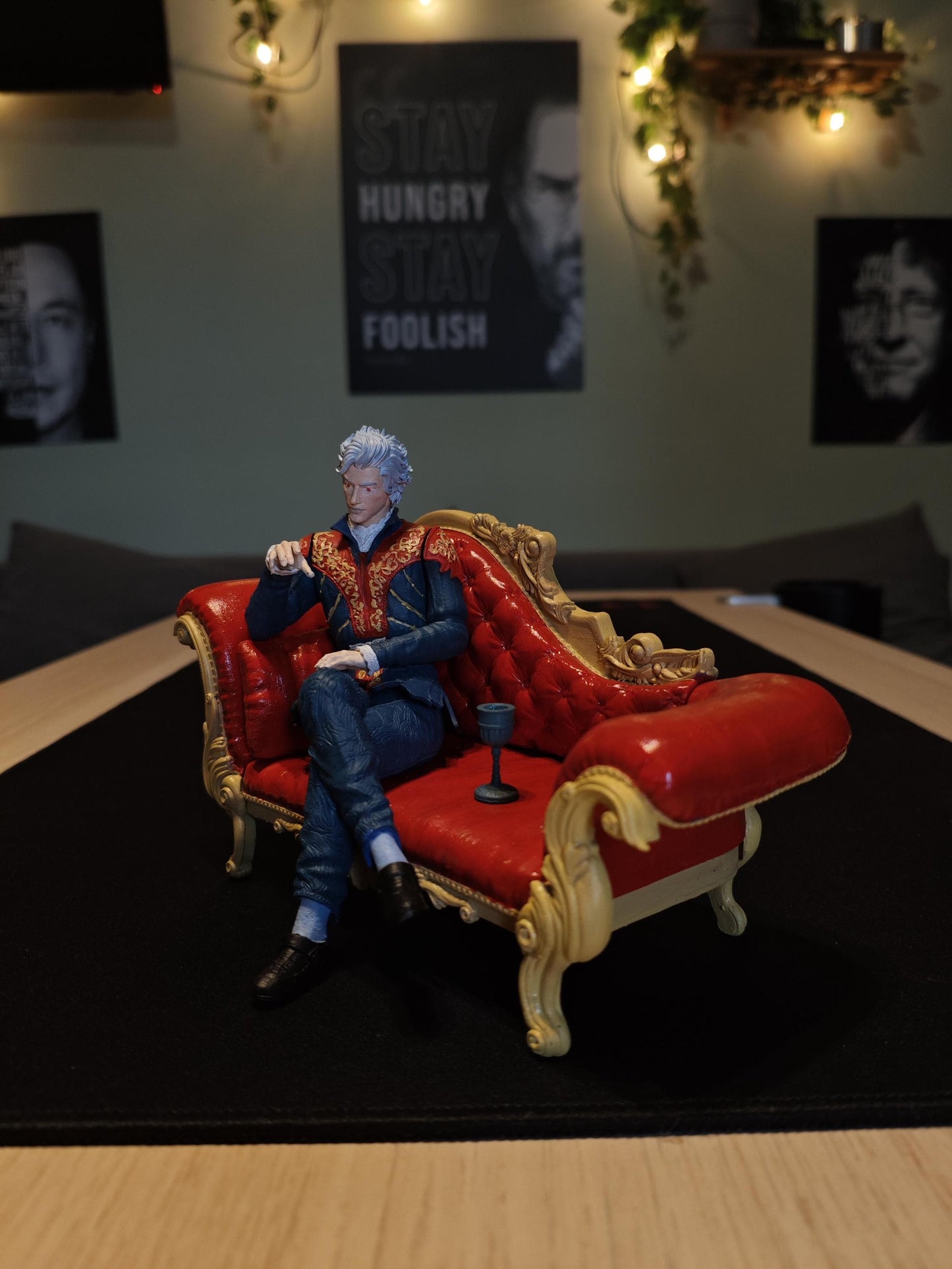 Astarion on the sofa | Action figure inspired by Baldurs Gate