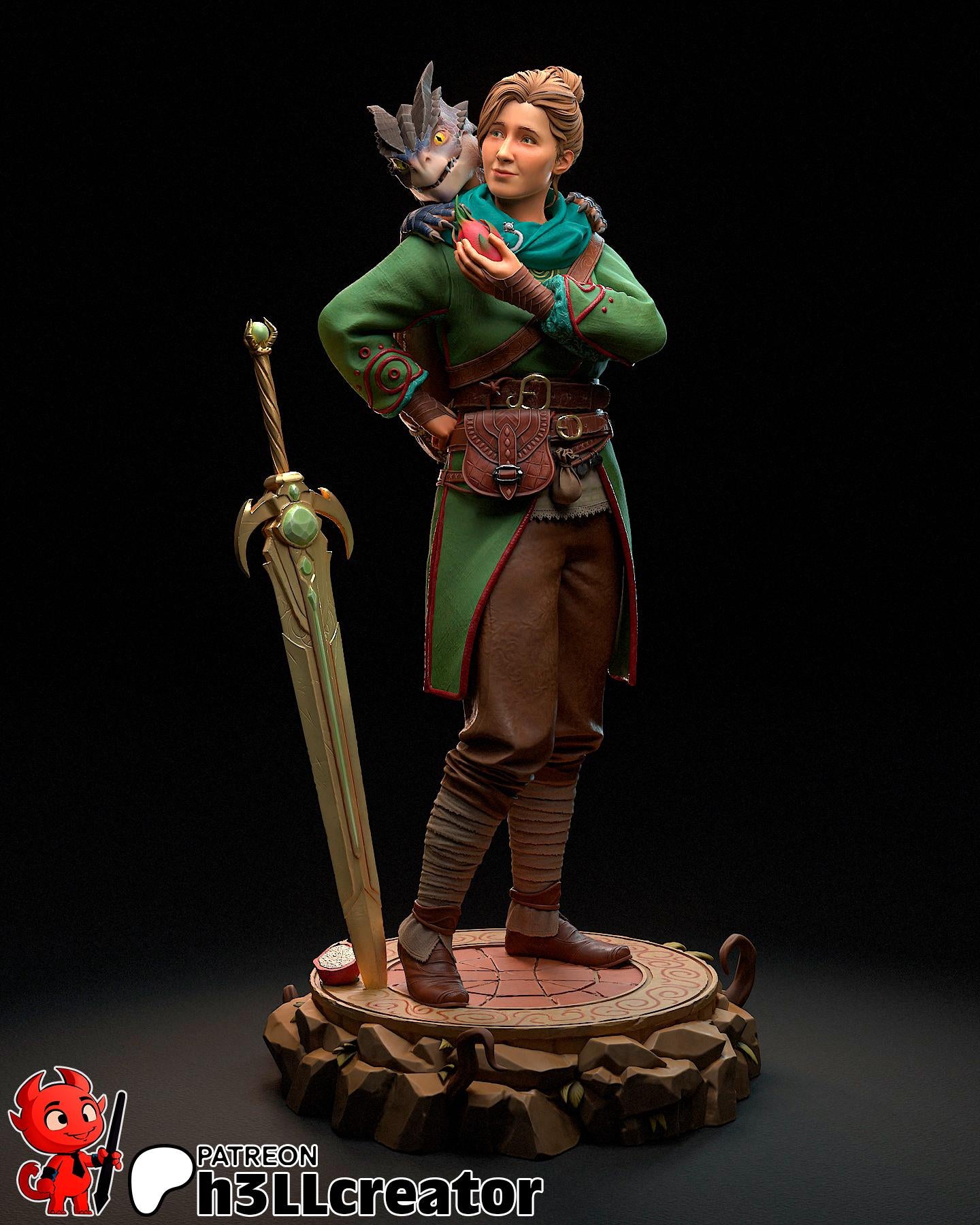 Zoe | figure inspired by Split Fiction