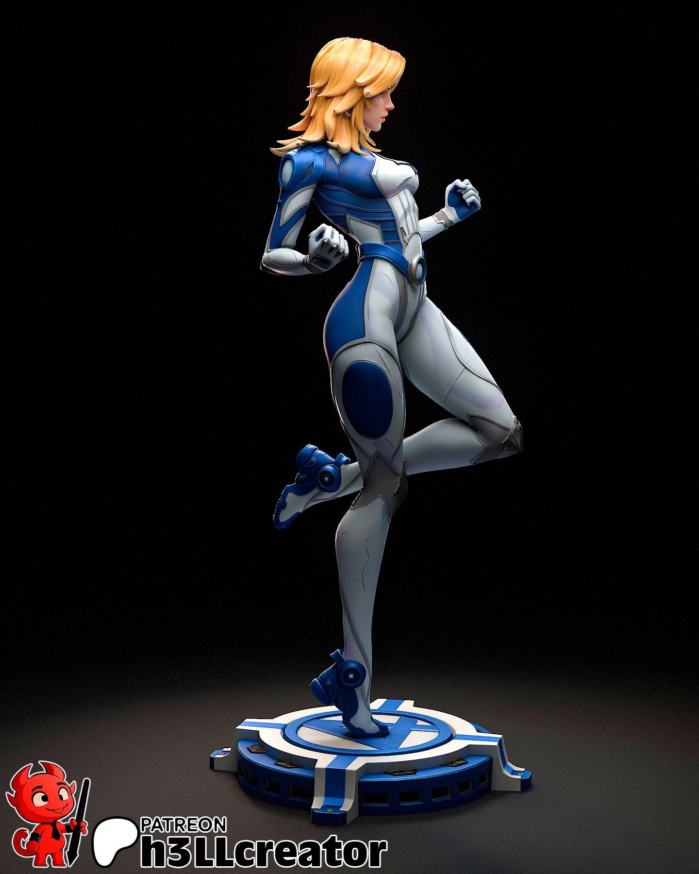 Invisible Woman figure | figure inspired by Marvel Rivals