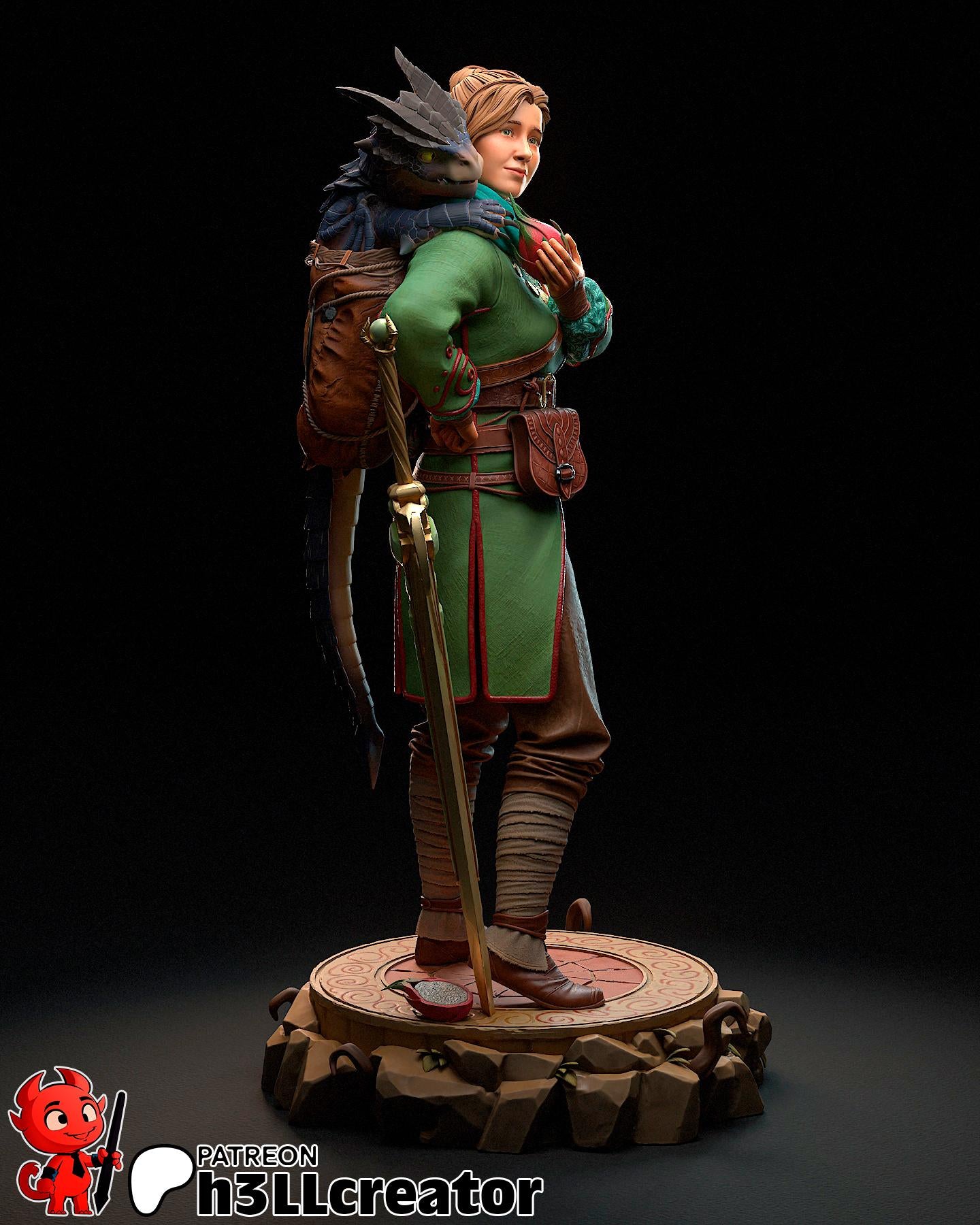 Zoe | figure inspired by Split Fiction