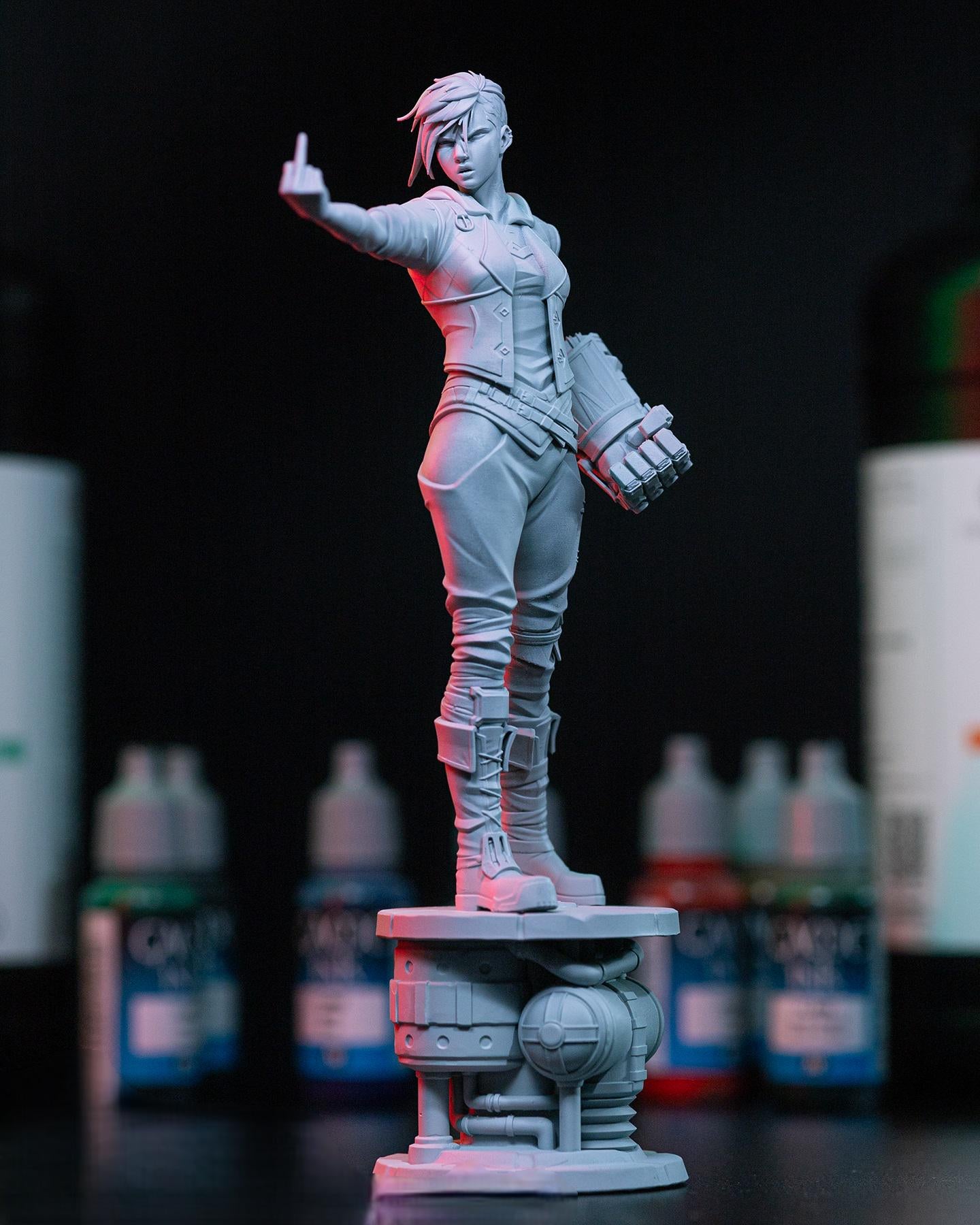 VI Arcane Action figure - inspired by Arcane and league of legends