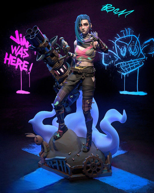 JINX figure painted - action gifure inspired by arcane