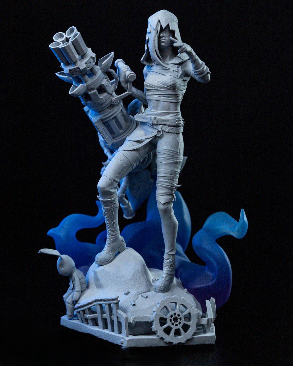 JINX figure painted - action gifure inspired by arcane