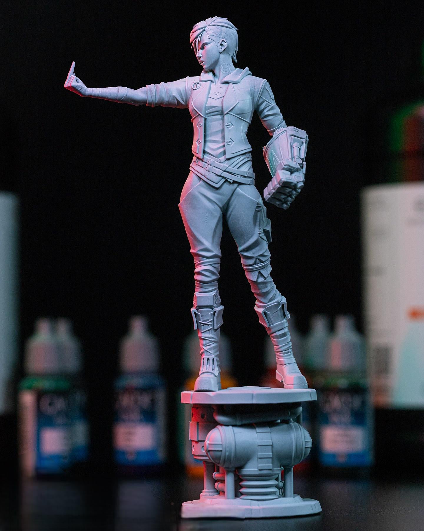 VI Arcane Action figure - inspired by Arcane and league of legends