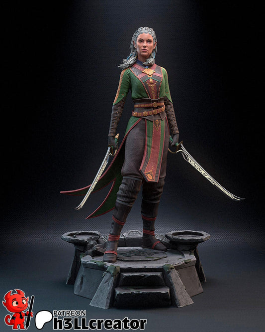 Jaheira Complete | figure inspired by Baldurs Gate