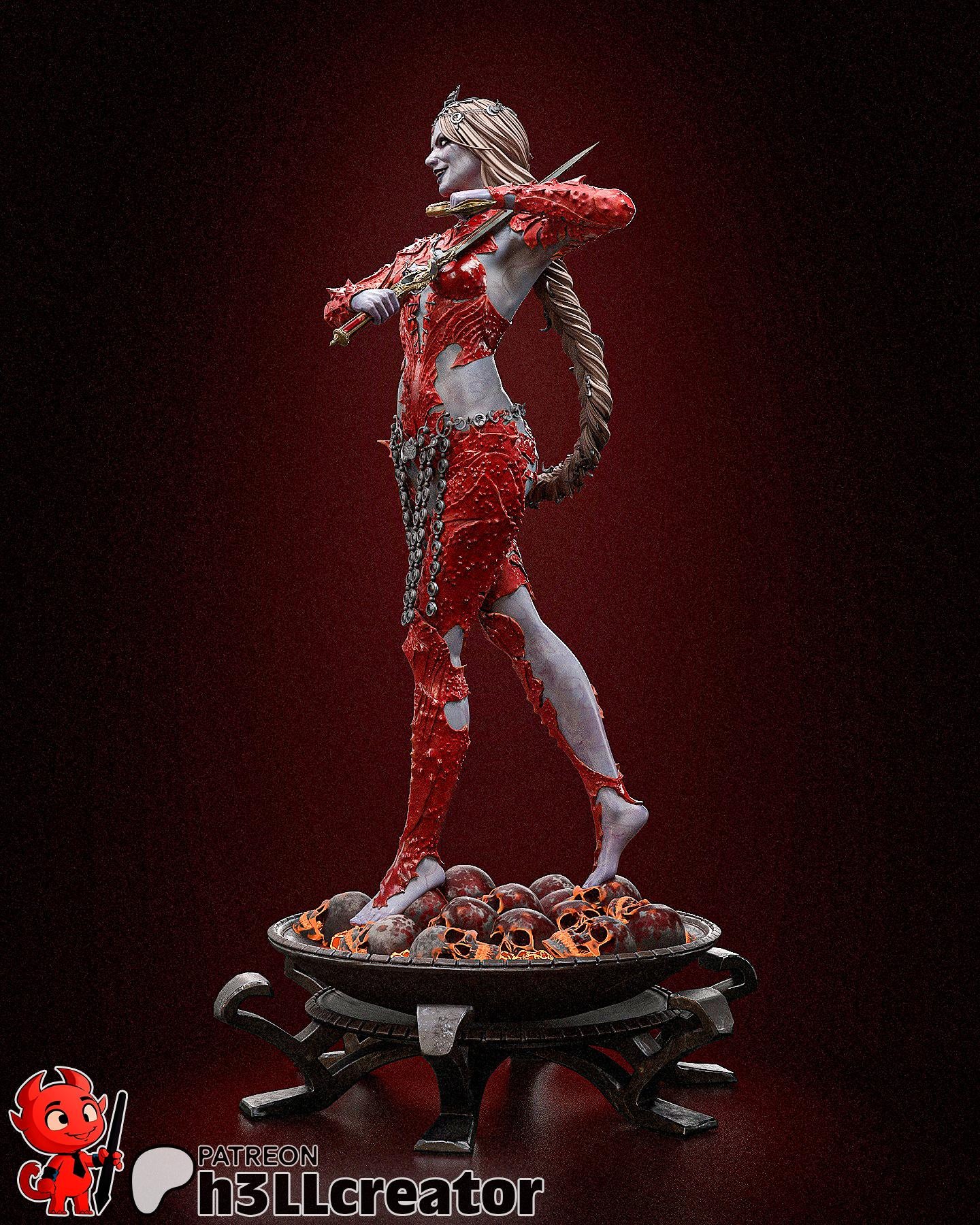 Orin Red Complete | figure inspired by Baldurs Gate