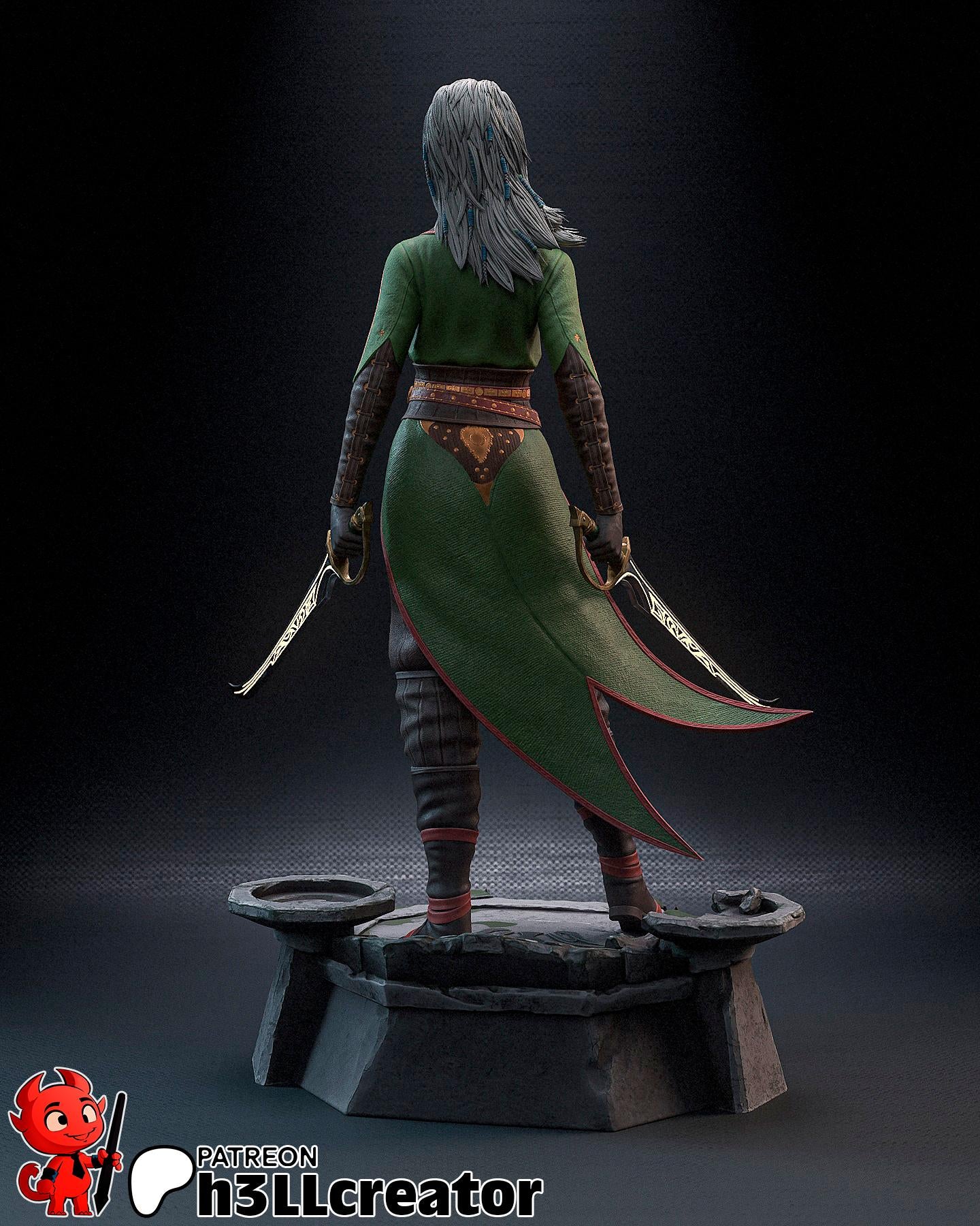 Jaheira Complete | figure inspired by Baldurs Gate
