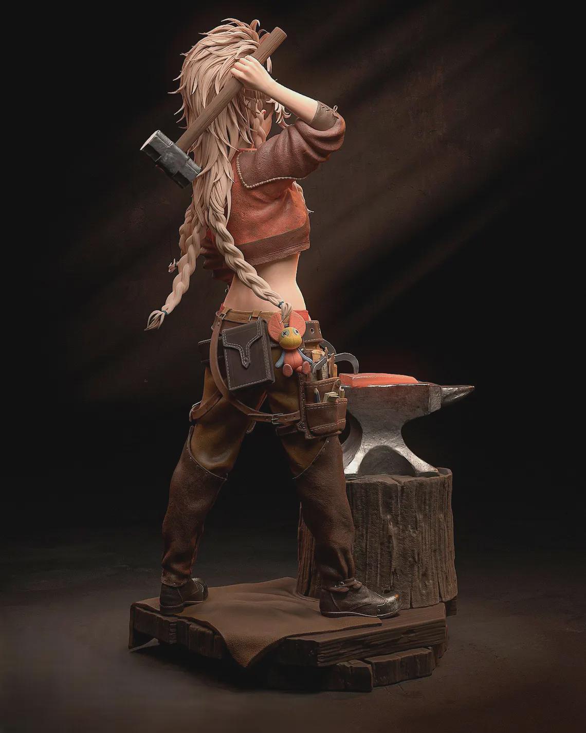 Gemma painted | Action figure inspired by Monster hunter