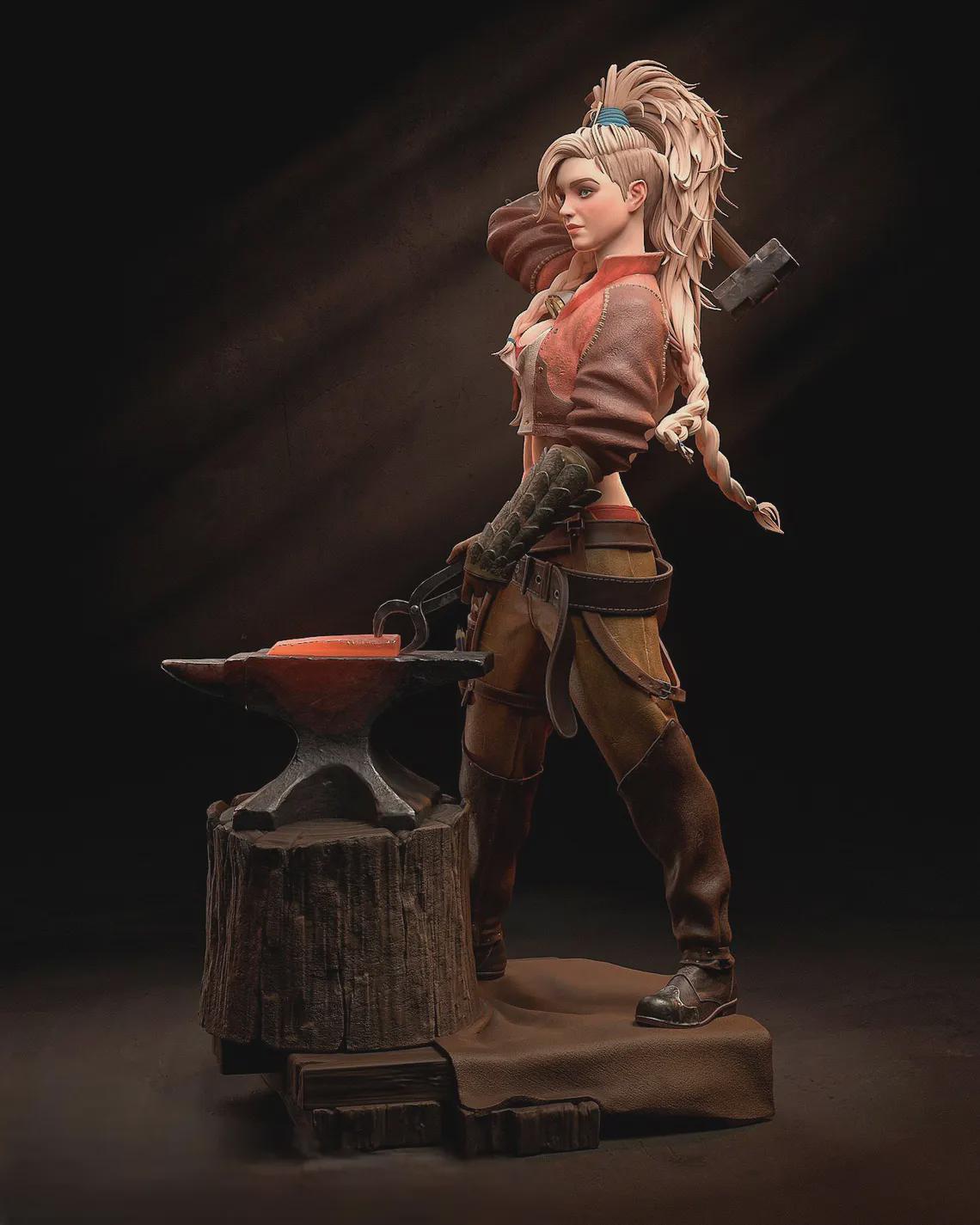 Gemma painted | Action figure inspired by Monster hunter