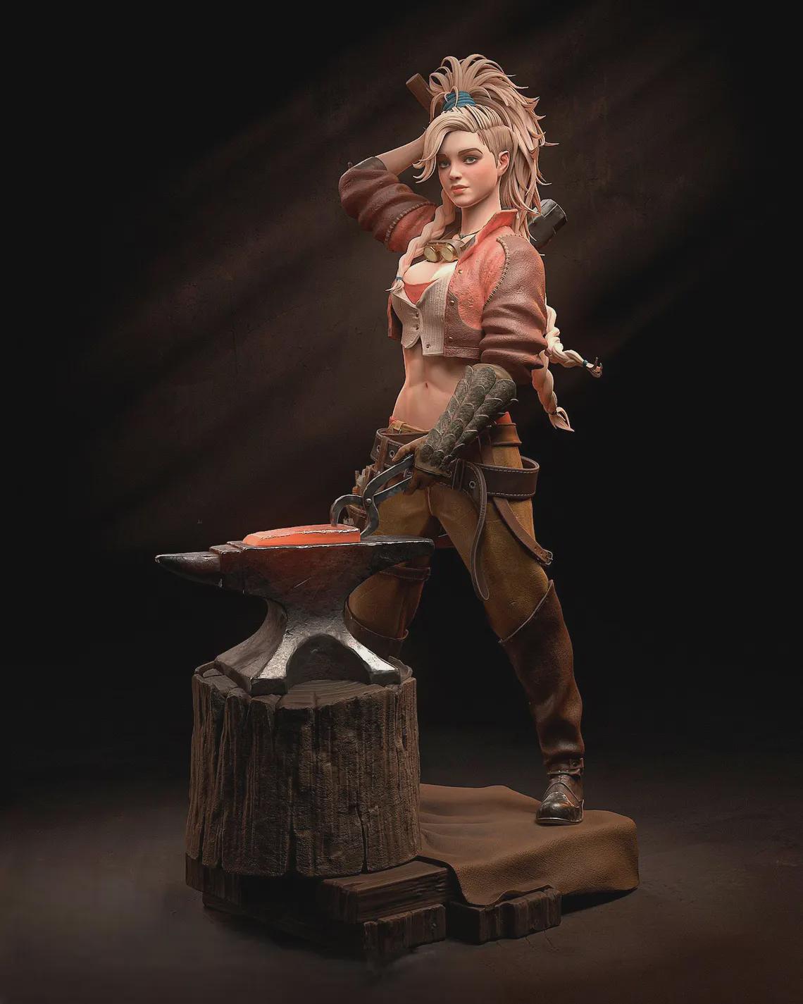 Gemma painted | Action figure inspired by Monster hunter