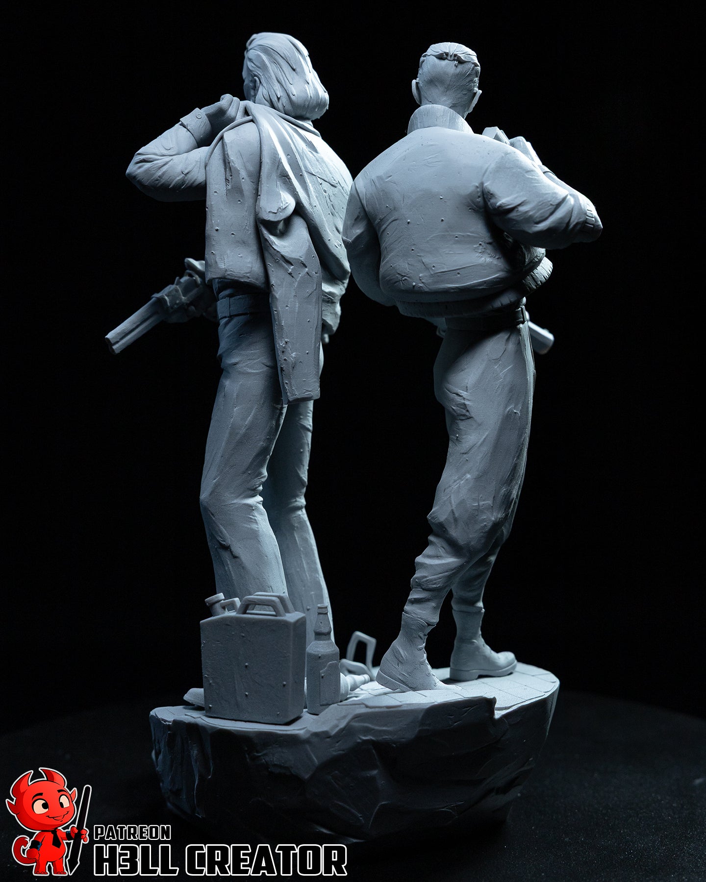 Harry and Kim figure | figure inspired by Disco Elysium